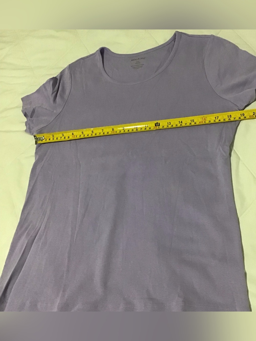 White Stag Lavender Short Sleeve Crew Neck Tee L - Picture 3 of 5